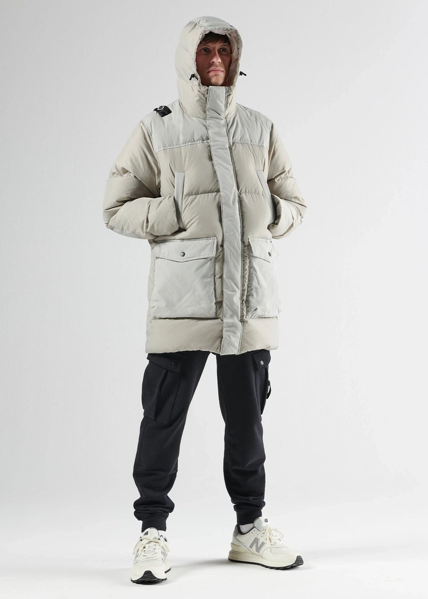 MA.Strum Recoil down coat parka - sedona grey