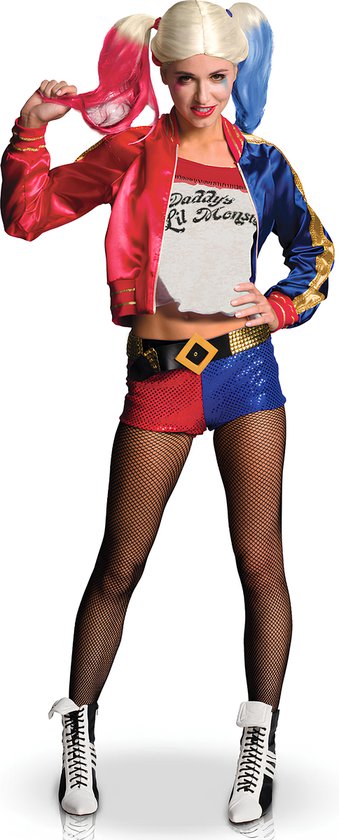 Luxe Harley Quinn - Suicide Squad™ kostuum voor vrouwen - Verkleedkleding - Maat S