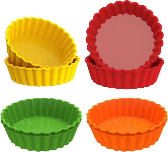 Met deze anti aanbak mini taartvormpjes, maak je de lekkerste en mooiste taartjes! De