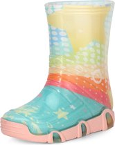 Ladeheid Kinder Regenlaarzen - Rubberen Anti-Slip Zool - PVC - LA-ZT-Szuwarek2020BW - Türkis Muster-31 - 35/36
