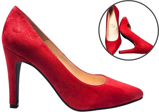Stravers - Escarpins rouges taille 34. Talons hauts chics petites tailles