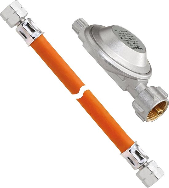 Gasdrukregelaar incl. 150 cm gasslang - 50 mbar drukregelaar voor gasfles van GOK — afbeelding 3