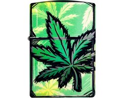Zippo Glowing Cannabis Design