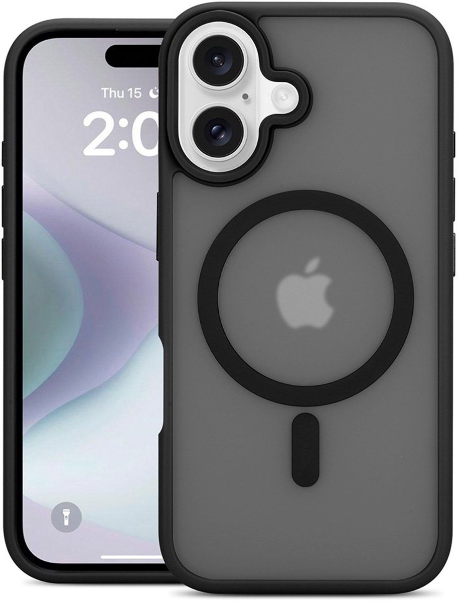 Mobiq Telefoonhoesje geschikt voor iPhone 16 - Geschikt voor Magsafe - Magnetisch opladen