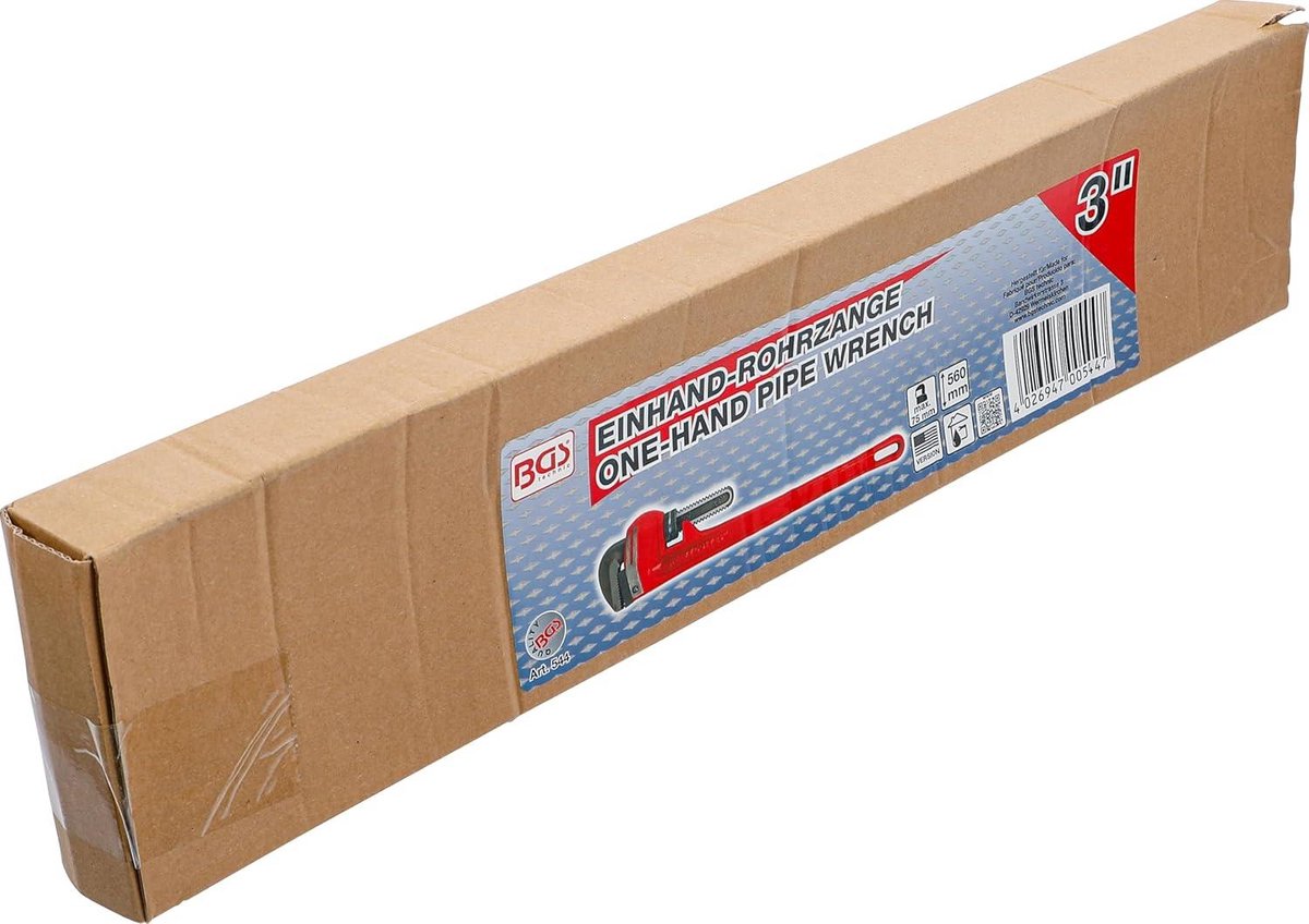 600 mm | 38-64 mm - Pijpentang met lang handvat