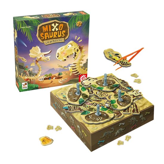 Game Factory Mixosaurus Gioco Di Abilità Per Famiglie - Scavo Di Dinosauri Dai 7 Anni, 2-4 Giocatori