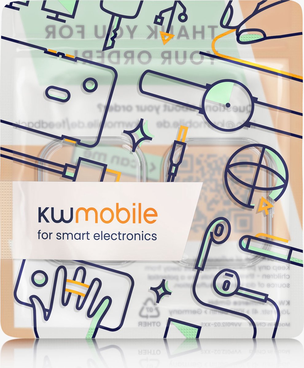 Kwmobile 2x Hoesje Voor Amazfit Bip 5 Unity 46mm – Siliconen Cover, Transparant/zwart