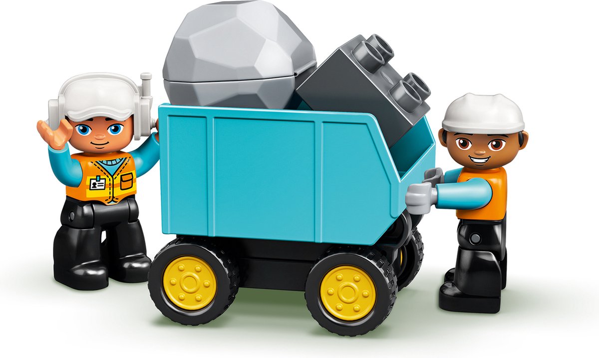 LEGO DUPLO Truck & Graafmachine met rupsbanden - 20 stenen thumbnail 5
