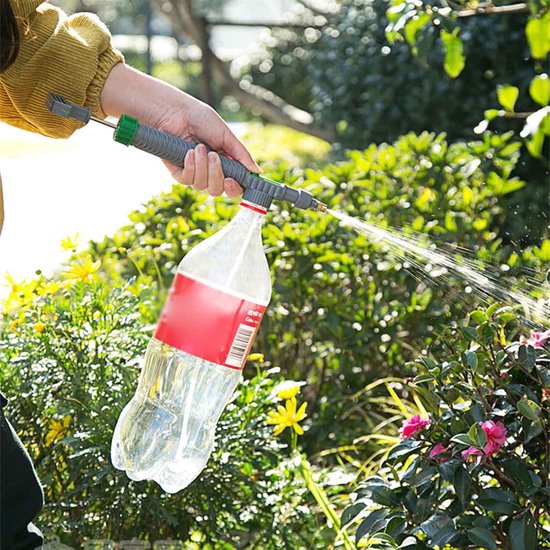 2 stuks handsproeier - Hoge druk spuit - Plantspuit - hogedruk luchtpomp handmatige sproeier met verstelbare sproeikop - tuinpomp sproeier - handpomp sproeier druksproeier boven voor gazon en tuinbewatering - Spuitmond - Opzetstuk fles van Merkloos	 — afbeelding 5