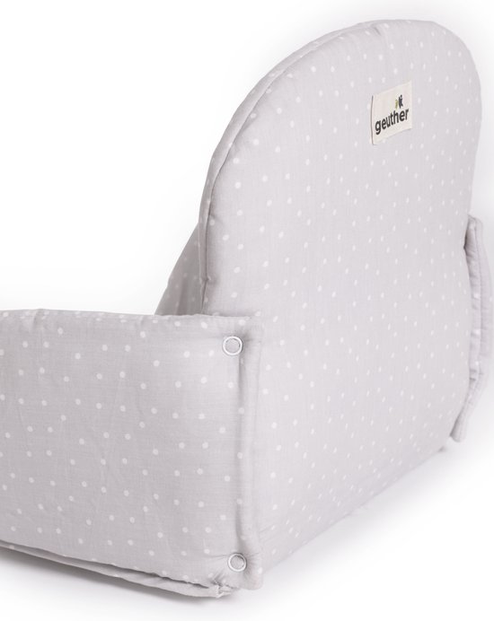Geuther Filou - Stoelverkleiner - Grijs - OekoTex - zitverkleiner geschikt voor Filou kinderstoel - Stoelkussen - Stoelverkleiner voor kinderstoel van Geuther — afbeelding 2