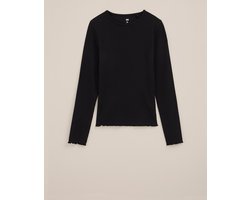 WE Fashion Meisjes T-shirt van ribstof