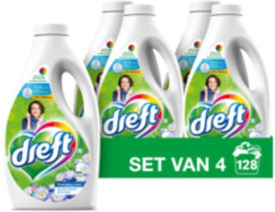 Dreft - Wasmiddel - Vloeibaar wasmiddel - Blue Dream - 32wb/1,44L x 4