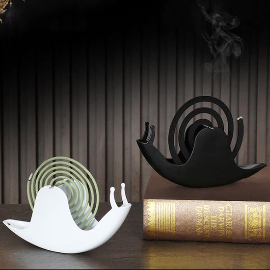 Mosquito Coil Houder Kat Vormige Retro Iron Mosquito Coil Brander Wierook Case voor Home Office (Zwarte Stand