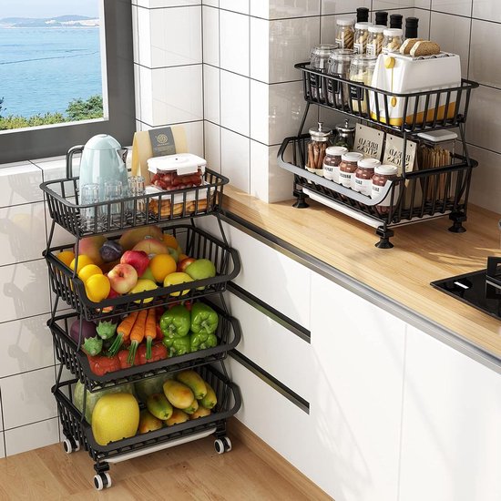 Commodité Support De Cuisine De Fruits Et Légumes Utiles Étagère De Commodité Support De Cuisine De Fruits Et Légumes Utiles Étagère De