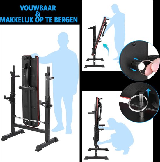 Klarfit Workout Hero Banc de musculation avec support pour haltères (curl des bras et jambes Klarfit Workout Hero Banc de musculation avec support pour haltères (curl des bras et jambes