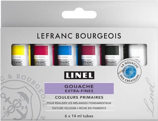 Lefranc Bourgeois Gouache Farbe - Linel Serie 14ml Siena Natur