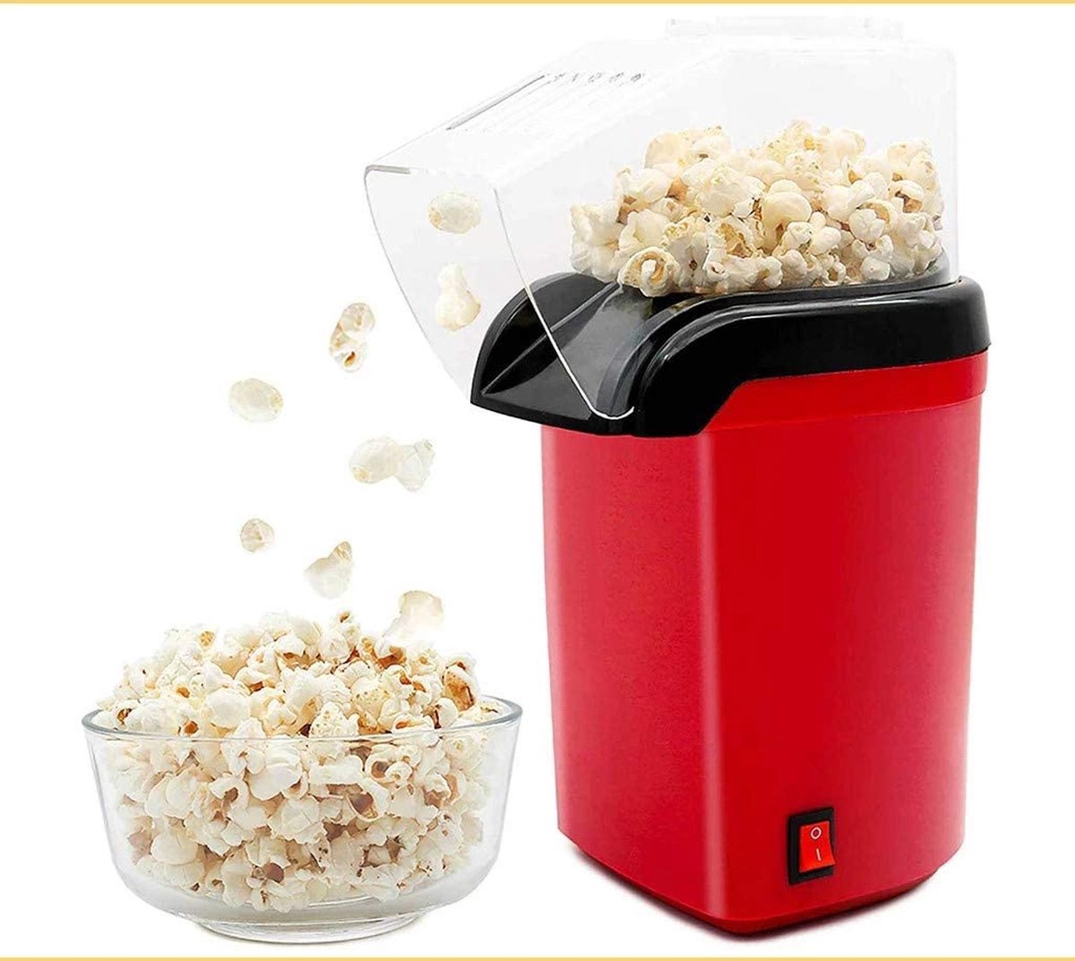 Borvat popcorn machine Popcornmaker 1200W Rood