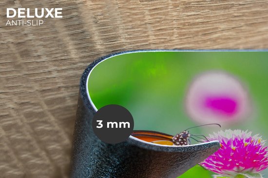 Set de Table - Napperons de Table en Plastique - Rural - Papillon - Chardon - Bloem - 45x30 cm - 6 pièces - Résistant à la Chaleur - Antidérapant - Pad - Amovible