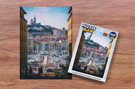 Puzzle de Marseille, le vieux-port, 1000 pièces en bois - Éd