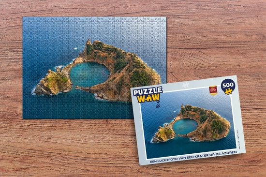 Puzzle Vue aérienne d'un cratère aux Açores - Puzzle - Puzzle 500 pièces