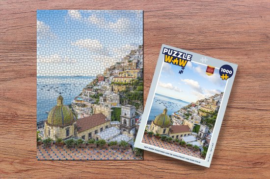 Puzzle Le village de Positano sur la côte amalfitaine du sud de l'Italie - Puzzle - Puzzle 1000 pièces adultes - Sinterklaas présente - Sinterklaas pour les grands enfants