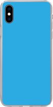 Geschikt voor iPhone Xs Max hoesje - Blauw - Licht - Kleuren - Siliconen Telefoonhoesje