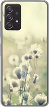 Geschikt voor Samsung Galaxy A53 5G hoesje - Bloemen - Veld - Wit - Siliconen Telefoonhoesje