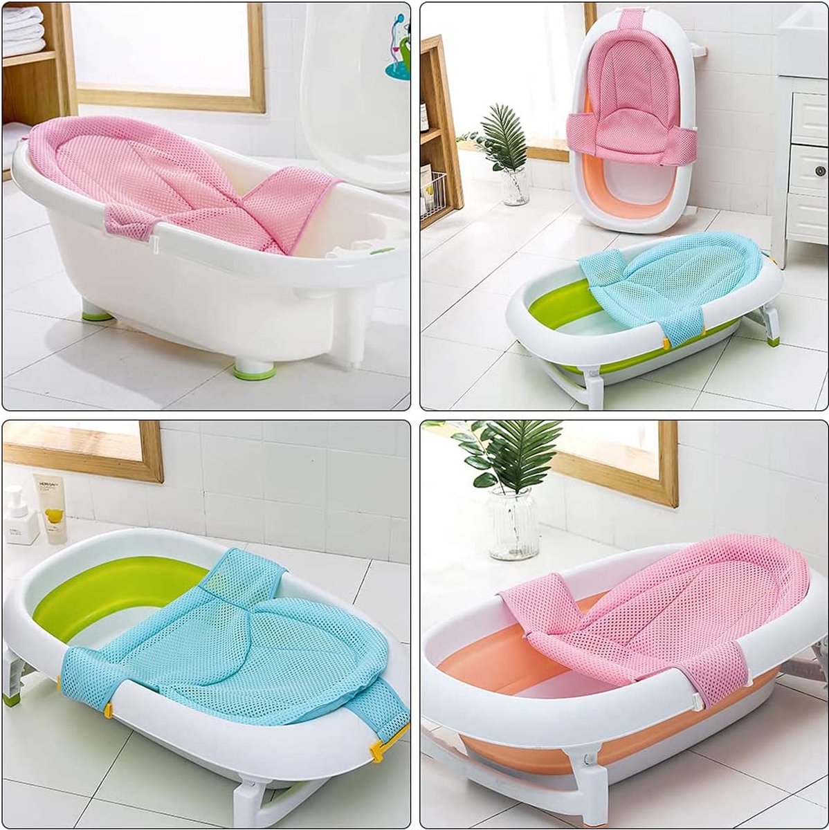 Oreiller de bain Bébé baigneur Bébé , Moonvvin flottant doux Bébé coussin  de Bain 