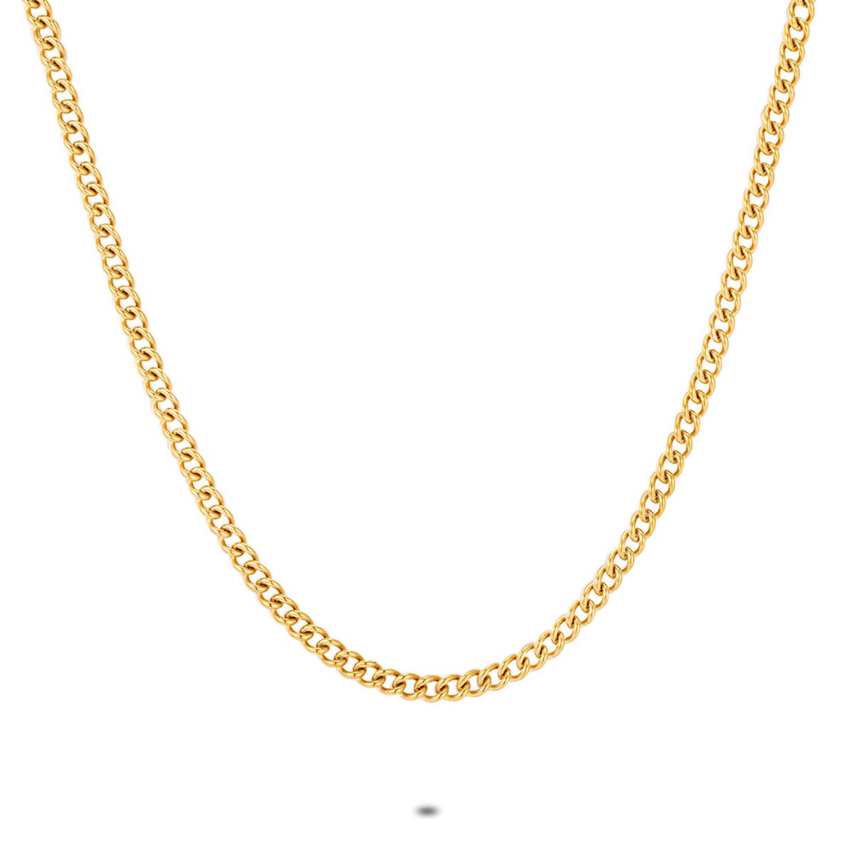 Twice As Nice Halsketting in edelstaal, gourmet 2 mm 40cm