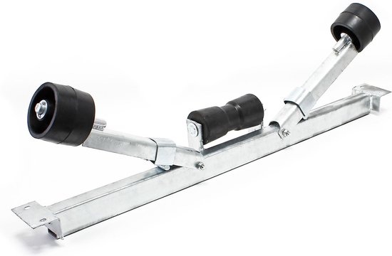 Wiltec keel support for boat trailers, centering aid 111 cm for boats, keel rollers up to 800 kg load capacity for boats 80-124 cm wide