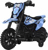 Elektrische kinderauto -Elektrische motor -Kindermotor elektrisch voertuig met 2 afneembare stabilisatoren- voor kinderen vanaf 2 jaar - 6V 380 Moter -6 V - 4500Mah- 86 x 40 x 56 cm- Blauw