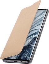 Geschikt voor Xiaomi Mi Note 10 Lite Flip Wallet Kaarthouder Hoes goud
