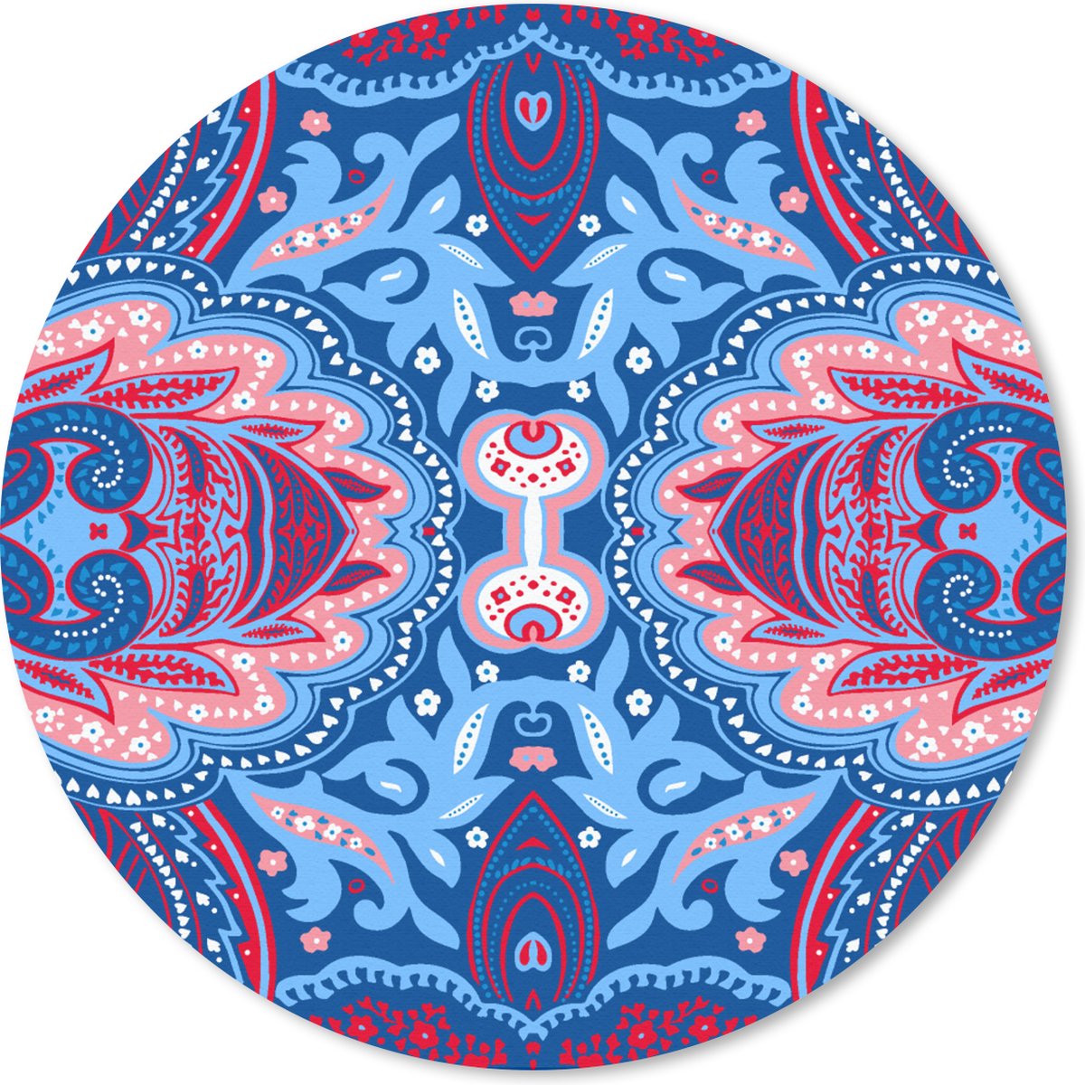 Muismat rond 20x20 cm - Mousepad Patronen - Bloem - Natuur - Ronde muismatten