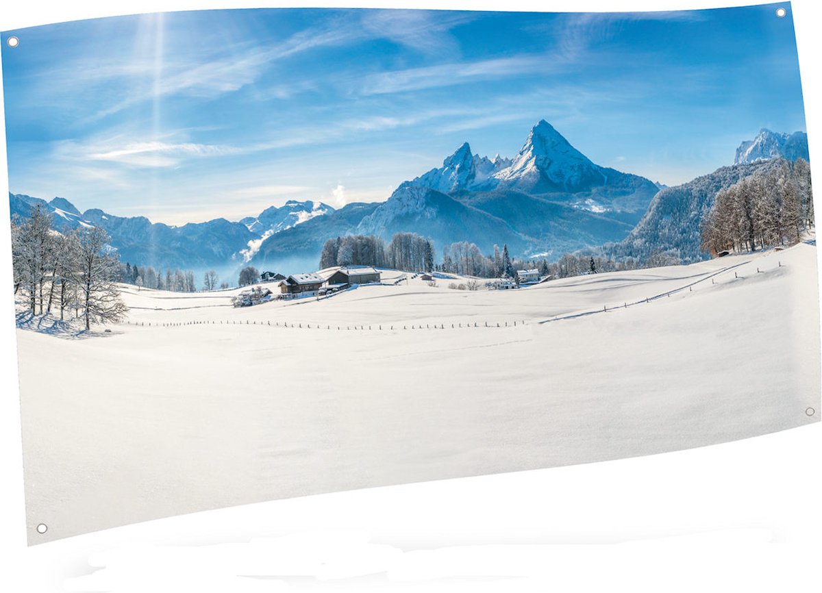Achtergrond Doek Alpen - My Village