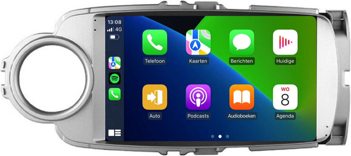 Carplay autoradio voor Toyota Yaris | 2011 t/m 2019 | Android 13 | Draadloos Apple Carplay & Android Auto | 2GB + 32GB | 8-Core processor | Davilon | 2025 model | 2011 2012 2013 2014 2015 2016 2017 2018 2019 | Bluetooth & Wifi