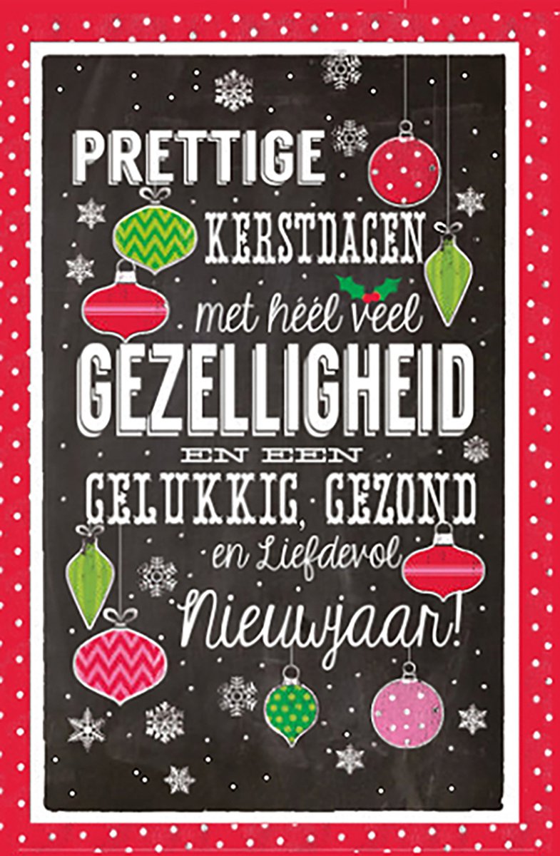 MGPcards - 6 Luxe dubbele Kerstkaarten - Foliedruk - Gekleurde envelop - 11,5 x 17 cm
