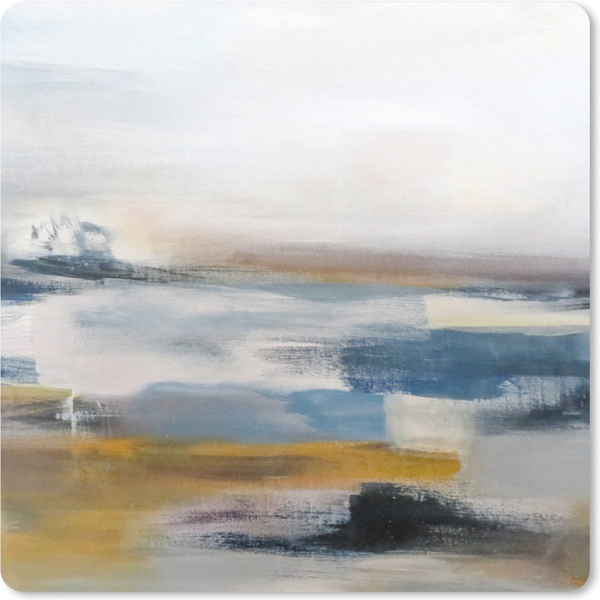 Muismat 30x30 cm - Mousepad Olieverf - Schilderij - Abstract - Muismatten