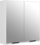 Badkamerwandkast met spiegel 60x21x60 cm sonoma eikenkleurig kopen