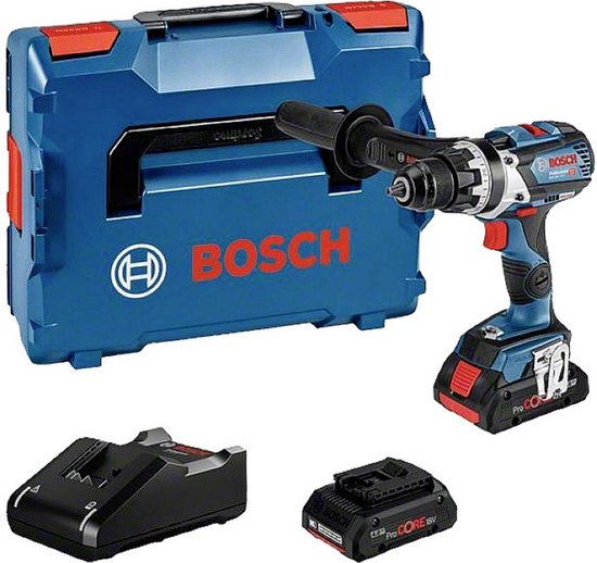Bosch Professional GSR 18V-110 C 0.601.9G0.10B Accu-schroefboormachine 18 V 4.0 Ah Li-ion Brushless, Incl. 2 accus, Incl. Bluetooth-module, Incl. lader, Incl.