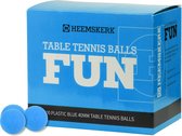 Heemskerk Fun Balles de tennis de table en plastique par 100 pièces - Bleu