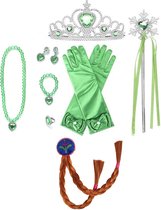 Het Betere Merk - prinsessenjurk meisje - Prinsessen speelgoed meisje - Prinsessen speelgoed - Kroon / Tiara - vlecht - voor bij je prinsessenjurk - verkleedkleding - Toverstaf - Juwelen