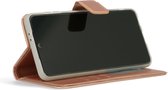 Casemania Hoesje Geschikt voor Samsung Galaxy A12 Roségoud - Portemonnee Book Case - Kaarthouder & Magneetlipje