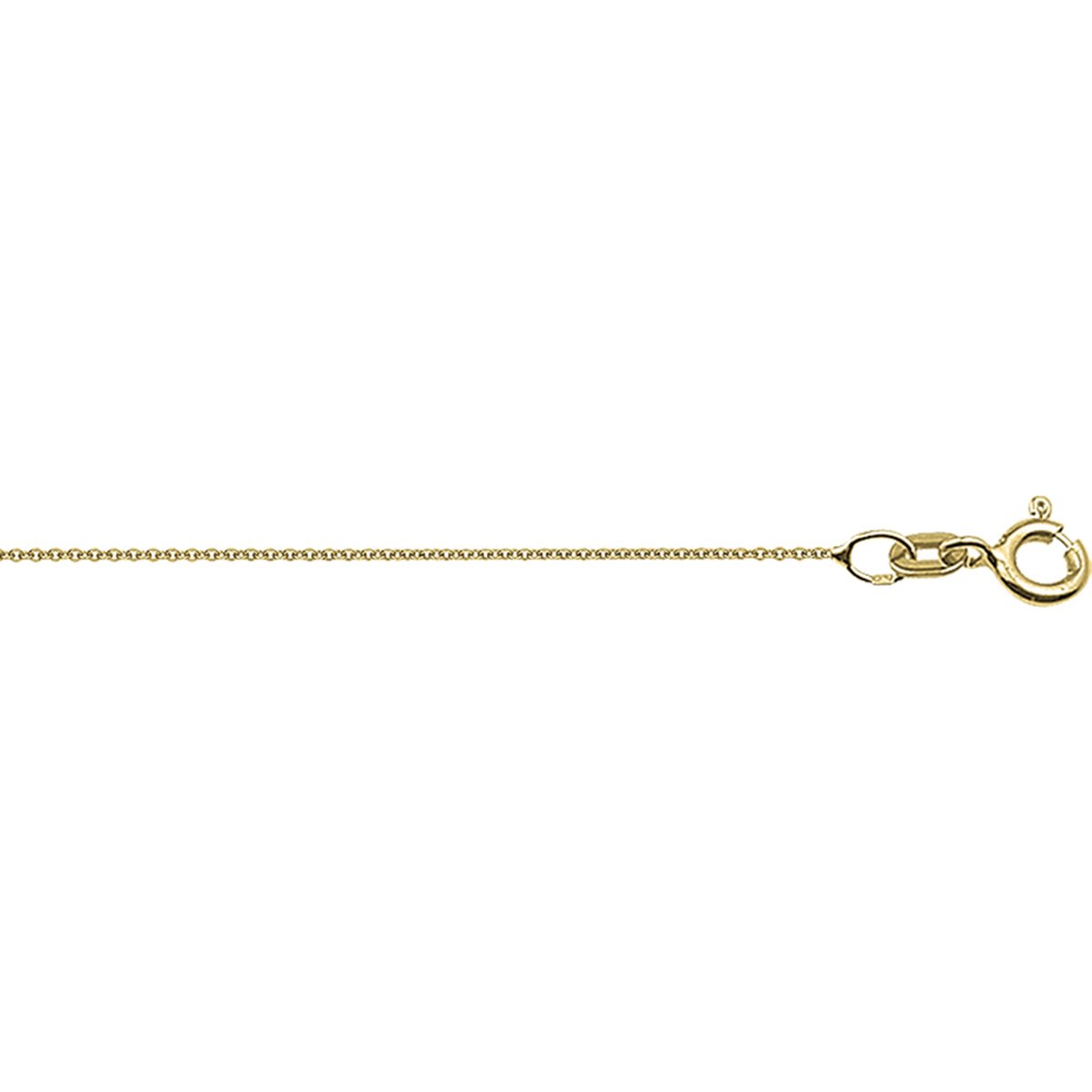 The Jewelry Collection Ketting Anker Rond 0,8 mm 45 cm - Goud - The Jewelry Collection