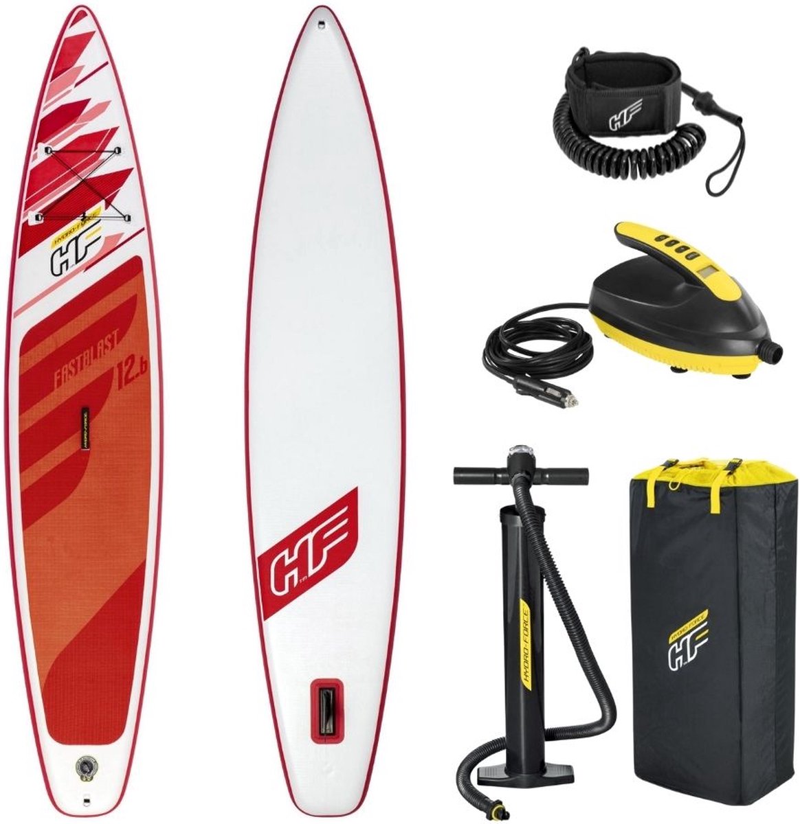 Bestway Sup Board - Hydro Force - Fastblast Tech Set en SUP Elektrische Luchtpomp 12V