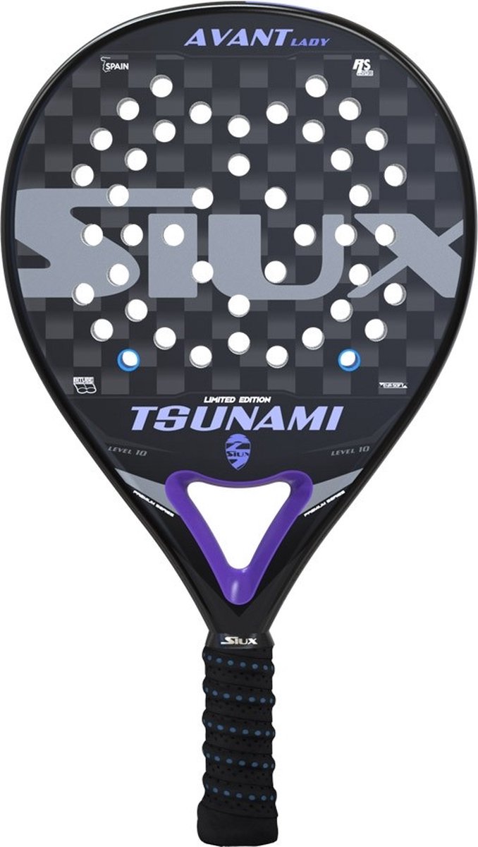 Siux Tsunami Avant Lady (Rond) - 2022 padel racket zwart/blauw
