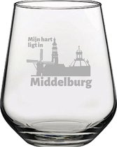 Gegraveerde Drinkglas 42,5cl Middelburg