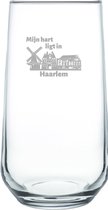 Gegraveerde Drinkglas 47cl Haarlem