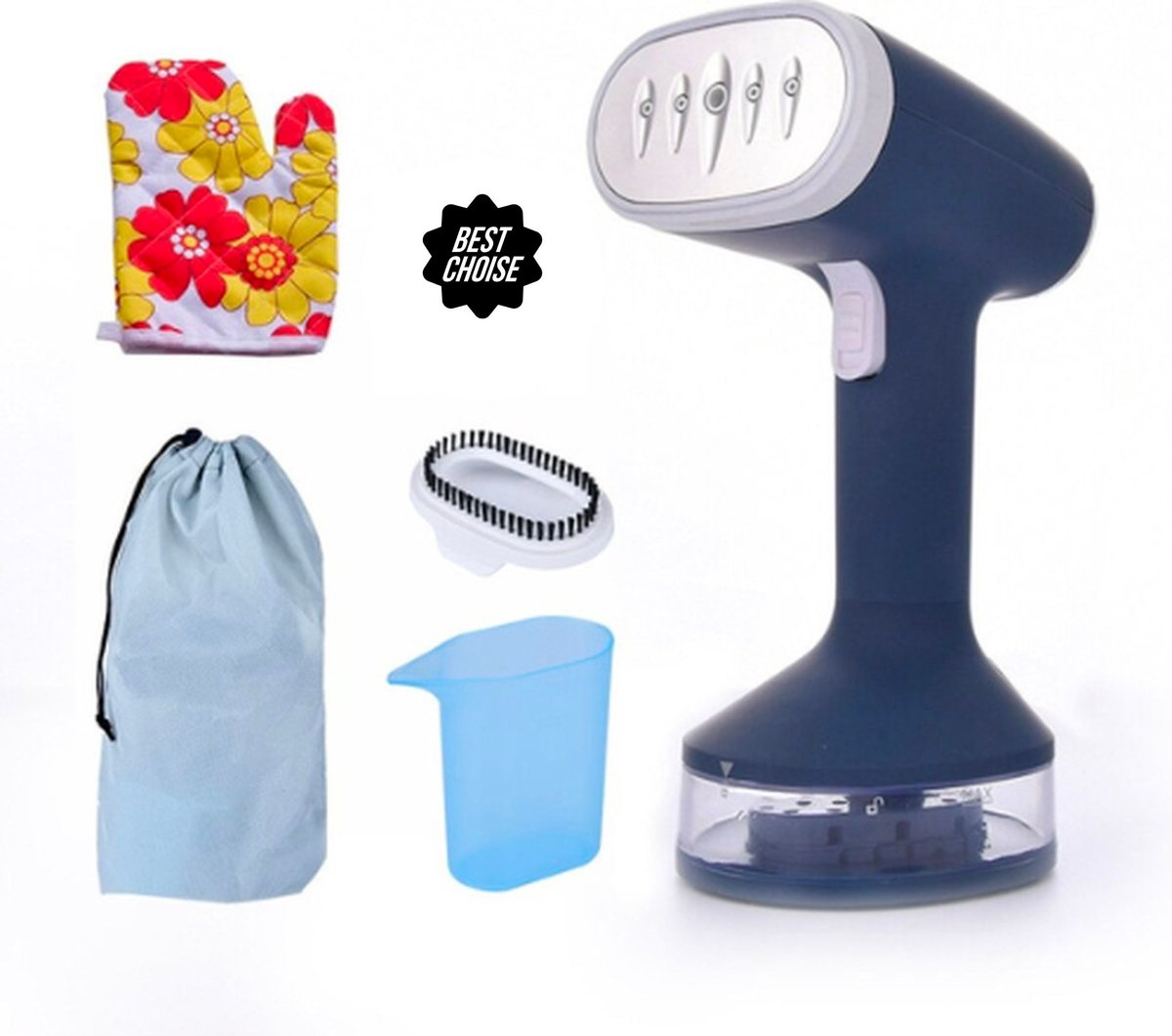 Kledingstomer - Handstomer - Handstoomreiniger - Stoomreiniger - Handstomer Kleding - 140ML Waterbak - Blauw