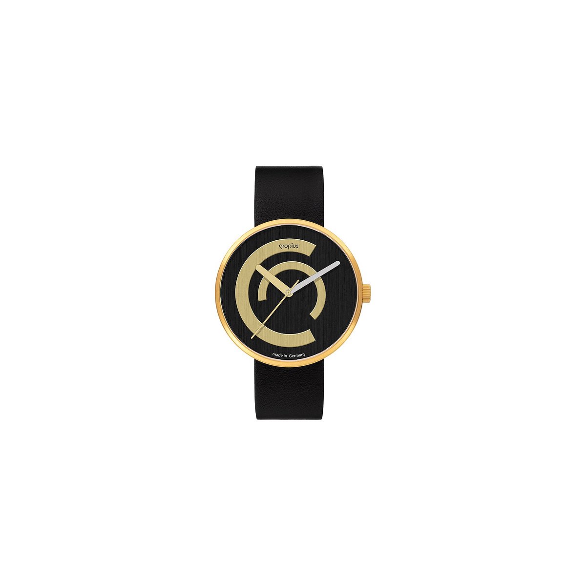 Walter Gropius Unisex-Uhren Analog Quarz One Size Gold 32023279