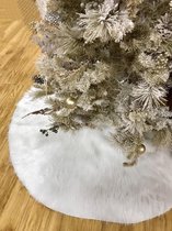 3BMT® Kerstboomrok Wit - Kerstboomkleed Wit - diameter 90 cm